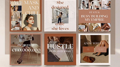 Girl Boss Quotes Social Media Templates branding instagram social media social media templates