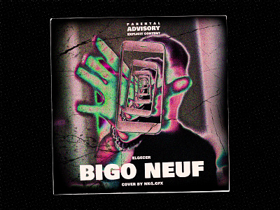 Cover art for Elgecer - Bigo Neuf 📱📱📱📱 album art album cover cd cd artwork cd cover cd design cd packaging cover cover art cover artwork cover design coverart coverartwork covers design dribbble gradient illustration texture textured