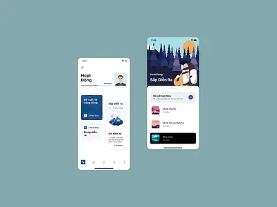 Activity. activity classic blue color trend flatdesign illustrator mobile app design mobile ui