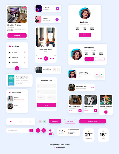 UI KIT - Light adobe xd light ui uidesign uiux ux design webdesign