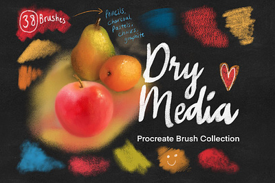 Dry Media Procreate Brushes brush brushes design drawing dry brush dry brushes dry media paint paint brush paint brushes painting photoshop procreate procreate app procreate art procreate brush procreate brush set procreate brushes procreate paint procreate texture