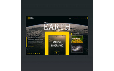 Nat Geo Landing Page Design design gravit designer natgeo ui uiux ux uxdesign webdesign