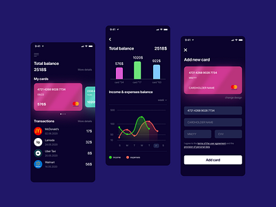 Multi-bank financial agregator app app design bank bank app banking banking app banking dashboard dashboad dashboard design expense tracker finance finance app financial app interface ios mobile app mobile app design mobile banking ui ux