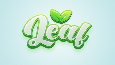 Leaf text effect 3d text free mockup free text effect freebie psd graphic design mockup psd text effect