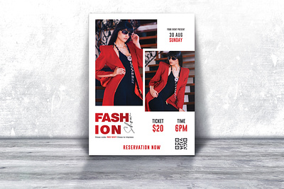 FASHION Flyer a4 flyer creative event fashion fashion show fashion week fashions flyer model photography