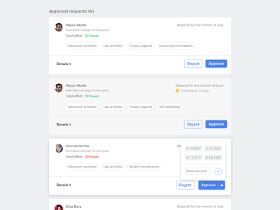 TA money academic datagrid design interaction tarcking ui uidesign userinterface web
