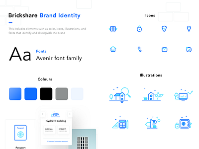 Brickshare Brand Elements branding dashboard icon icons illustrations illustration interaction interface invest logo neel portfolio portfolio website prakhar sharma styleguide ui uidesign user ux web