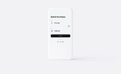 Crypto Wallet Quick Purchase app bitcoin blockchain btc crypto minimal minimalist ui ux wallet