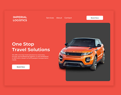 Car Rental Landing Page landing page design ui ux web