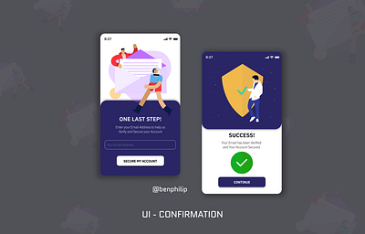 UI 054 Confirmation Screen confirmation dailyui design illustration simple ui ui design ux