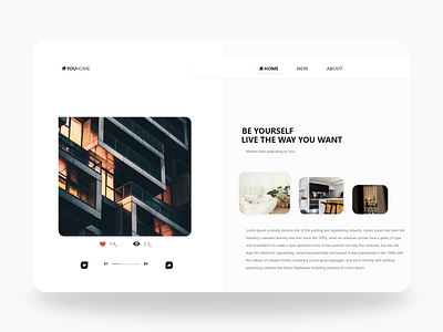 YouHOME design landingpage ui ui design