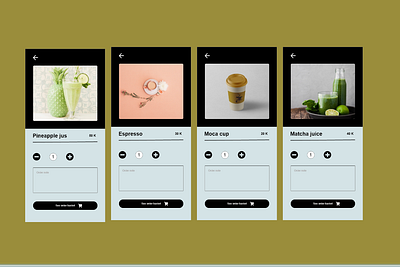 About drinks about drinks about foods and drinks wireframe coffe design espresso juice matcha juice mobile app design pineapple juice