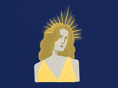 HOLY CANDLE art digitalart drawing gold illustration