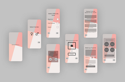 Belle&Beau amateur designer app concept application beauty app debut design design app designer first design first post first shot fun project minimal typography ui ui design ux ux design vector vector illustration