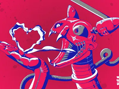 Robocat breathe cartoon cartoon illustration character design drawing illustration illustrator vector