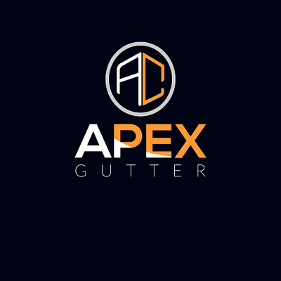 Apex gutter brand design brand identity flat illustration logo logodesign minimal type typography vector