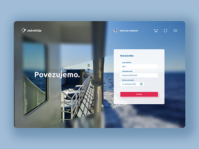 Redesign of Jadrolinija website design ui ux website design