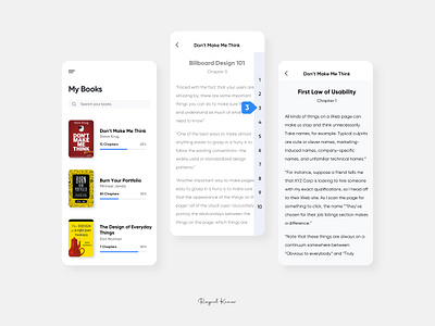 Book App UI abstract app casestudy design microinteraction mobile mobile app mobile app design ui ux