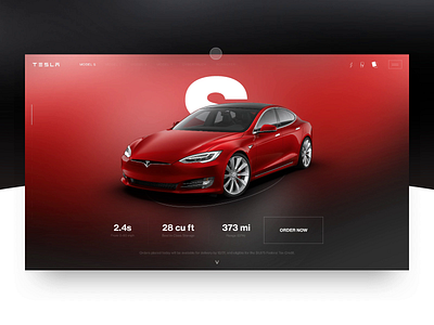 TESLA Concept Product View animation clean interaction interface layout minimal motion typography ui ux web webdesign