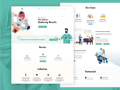 Web branding clean design illustration ui ux web website