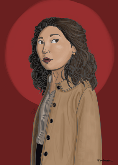 Eve Polastri - Fan Art digital illustration eve polastri fan art fan artwork ilustración digital killing eve xp pen xp pen art