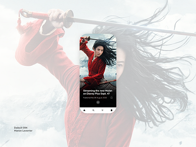 DailyUI 094 News 094 94 application daily 100 challenge daily ui daily ui 094 dailyui dailyui 094 design mobile mobile app mobile ui news ui