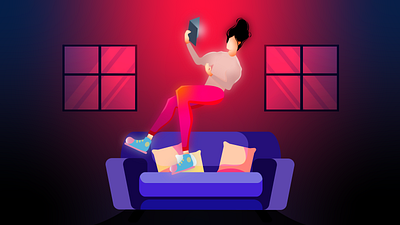 HOME adobe illustrator artist artwork character colorful design girl illustration illustration illustrator reading vector