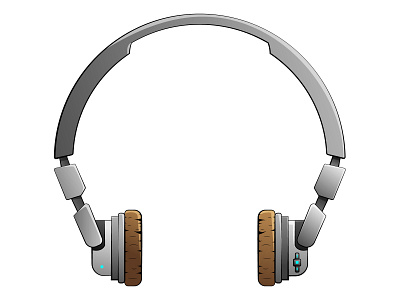 Wireless headphones headphone icon illustration vector wireless