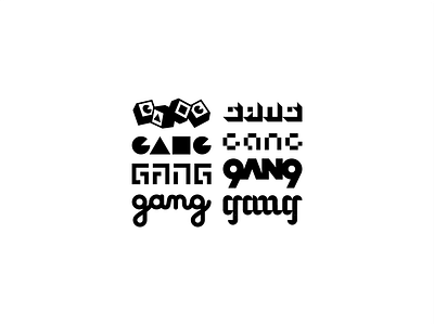 Childhood Gang - All Types of Gangs branding brandits child childhood custom gang hood logo minimal playground type typography