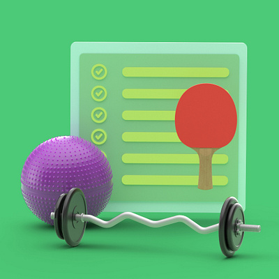 Sport cinema4d design icon illustration octanerender sport