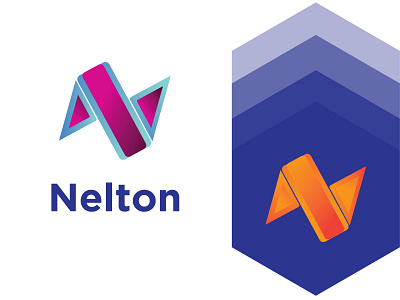 Nelton gradient N letter logo abstract design abstract logo branding branding and identity branding concept gradient gradient logo logo logo design logo design branding logo designer logo lover logo mark logofield logoflow logofolio logoforsale n letter n letter logo n logo