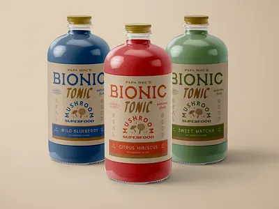 Health drink branding drink health label logo packaging typography vintage wordmark