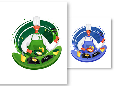 Chef Dribble art boy branding character character design character illustration colorful cooking design food app food illustration illustration restaurant branding ui uiuxdesign vector