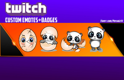 egg and panda sub badges design esport logo mascot subbadges twitch twitch banner twitch logo youtube banner youtube logo