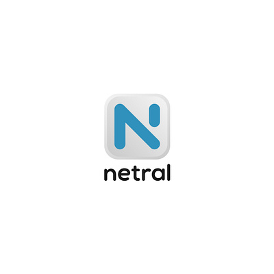 Netral App Icon app awesome logo best logo branding flat icon logo logo design logodesign minimal minimalist logo