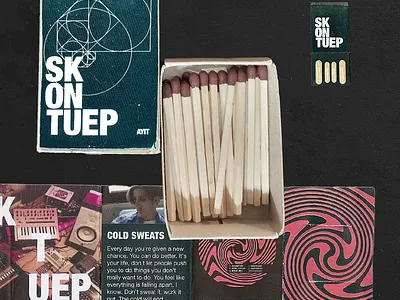Matchbox album box: Skontu EP album art design geometric graphic design matchbox poster typogaphy