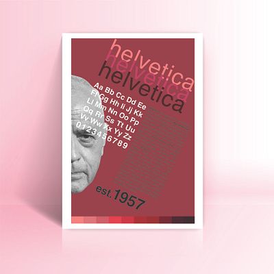 Helvetica Poster adobe illustrator adobe photoshop color digital design graphic design helvetica mockup poster poster design typeface typogaphy