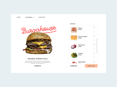 Settings 007 brand burger buy design list pastel scroll settings typography ui ux vector web