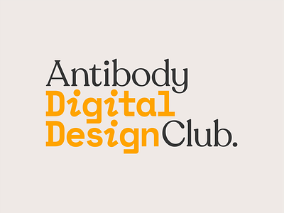 Antibody Digital Design Club branding club digital design logo