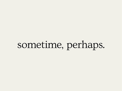 sometime perhaps branding logo ovo typeface serif