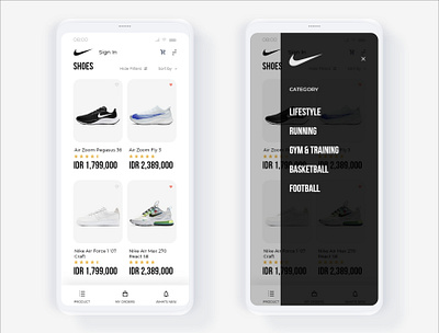 App Store UI app app design application blackandwhite minimalist nike nike air nike air max nike running nike shoes shoes simple simple design store training ui uidesign uiux