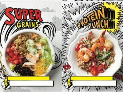 Power Up Article Spread 3 comic book design illustration lettering