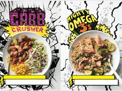 Power Up Article Spread 4 comic book design illustration lettering