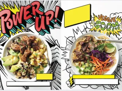 Power Up Article Spread 1 comic book illustration lettering