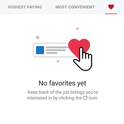 No favorites yet emptystate flat icons illustration ui uxdesign