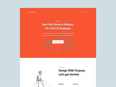 Thread Design for wesley.design agency branding colorful control panel creative creative design dailyui dark forum inspiration logo mockup modern orange thread design ui design ux design web design website