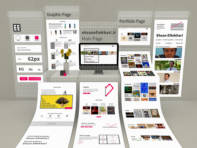 My Website ehsaneftekhari.ir design development graphic minimal mockup motion graphics ui uiux ux webdesign website