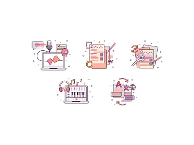 Icons for Awsal design flat icon icons illustration vector webdesign