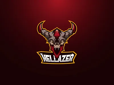 Hellazer demon doom esports logo game hell hellblazer mascot mascot design mascot logo mascotlogo red scream