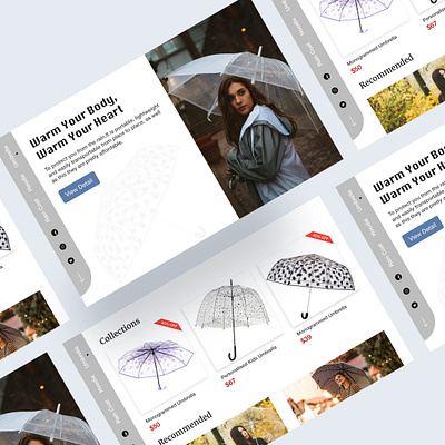 Rainy Season Product design ui ux web